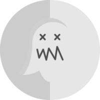 Ghost Flat Scale Icon Design vector