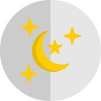 Night Flat Scale Icon Design vector