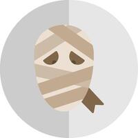 Mummy Flat Scale Icon Design vector