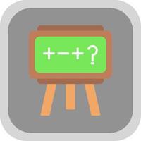 Theory Flat round corner Icon Design vector