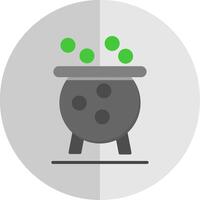 Cauldron Flat Scale Icon Design vector