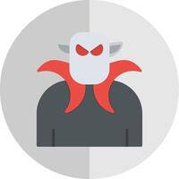 Dracula Flat Scale Icon Design vector