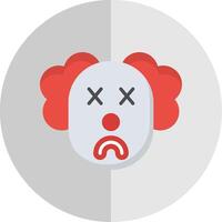 Clown Flat Scale Icon Design vector