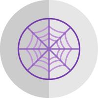 Spider Web Flat Scale Icon Design vector