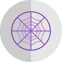 Spider Web Flat Scale Icon Design vector