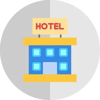 hotel plano escala icono diseño vector