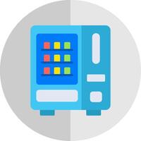 Vending Machine Flat Scale Icon Design vector