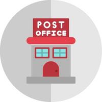 Post Office Flat Scale Icon Design vector