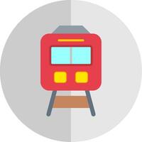 tren plano escala icono diseño vector