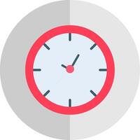 reloj plano escala icono diseño vector