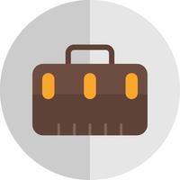 Suitcase Flat Scale Icon Design vector