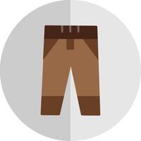 Pants Flat Scale Icon Design vector