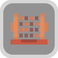 Abacus Flat round corner Icon Design vector