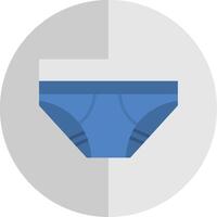 Underwear Flat Scale Icon Design vector