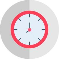 Clock Flat Scale Icon Design vector