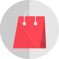 Shopping Bag Flat Scale Icon Design vector