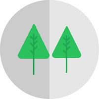 Pine Flat Scale Icon Design vector