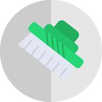 Cleaning Brush Flat Scale Icon Design vector