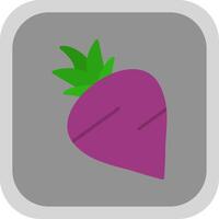 Turnip Flat round corner Icon Design vector