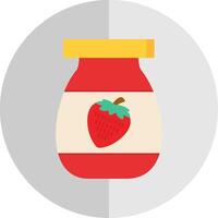 Jar Flat Scale Icon Design vector