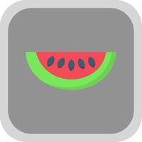 Honeydew Melon Flat round corner Icon Design vector