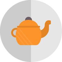 Teapot Flat Scale Icon Design vector