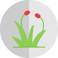 Grass Flat Scale Icon Design vector