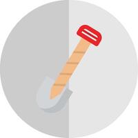 Shovel Flat Scale Icon Design vector