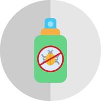 Insect Repellent Flat Scale Icon Design vector