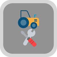 Machines Maintenance Flat round corner Icon Design vector