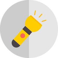 Torch Flat Scale Icon Design vector
