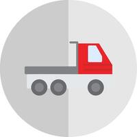 Trailer Flat Scale Icon Design vector