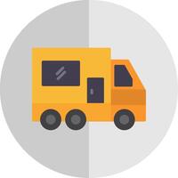 camper camioneta plano escala icono diseño vector