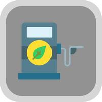 Biofuel Flat round corner Icon Design vector