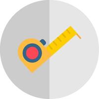 Measure Tape Flat Scale Icon Design vector