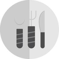 Cocinando utensilios plano escala icono diseño vector