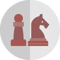ajedrez plano escala icono diseño vector