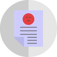 Bad Review Flat Scale Icon Design vector