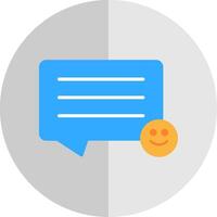 Comments Flat Scale Icon Design vector