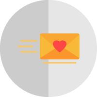 Love Letter Flat Scale Icon Design vector