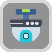 Ip Camera Flat round corner Icon Design vector