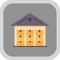 Storing Flat round corner Icon Design vector