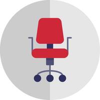 Chair Flat Scale Icon Design vector