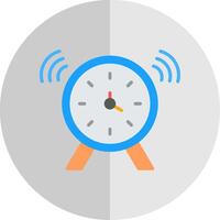 Clock Flat Scale Icon Design vector