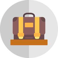 Suitcase Flat Scale Icon Design vector