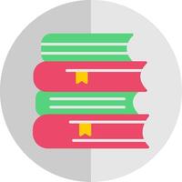 Books Flat Scale Icon Design vector