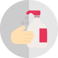 Hand Wash Flat Scale Icon Design vector
