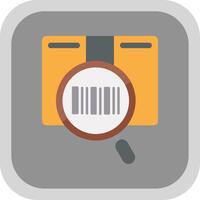 Post Tracking Flat round corner Icon Design vector