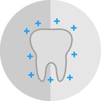 Tooth Flat Scale Icon Design vector