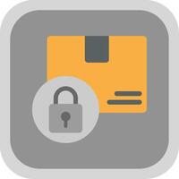 Logistics and Security Flat round corner Icon Design vector